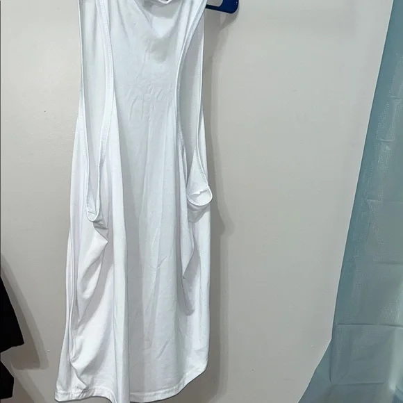 White Tank Top w/ Black Flag Graphic - Picture 2 of 2